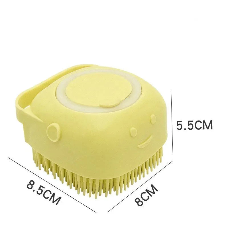 Pet massage brush | Dog grooming brush | Cat massage brush | Pet shampoo dispenser | Dog shampoo brush | Pet grooming tools | Massage brush for dogs | Pet bath accessories | Pet hair remover brush | Pet spa brush