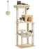 Cat Tree for Indoor Cats | Multi-Level Cat Tower | 5-Level Cat Condo | Indoor Cat Climbing Tree | Cat Activity Tower for Large Cats | Tall Cat Tree with Hammock | Sturdy Cat Furniture for Apartment | Modern Cat Tree for Multiple Cats | Cat Tower for Small Spaces | Cat Scratching Tree with Perches