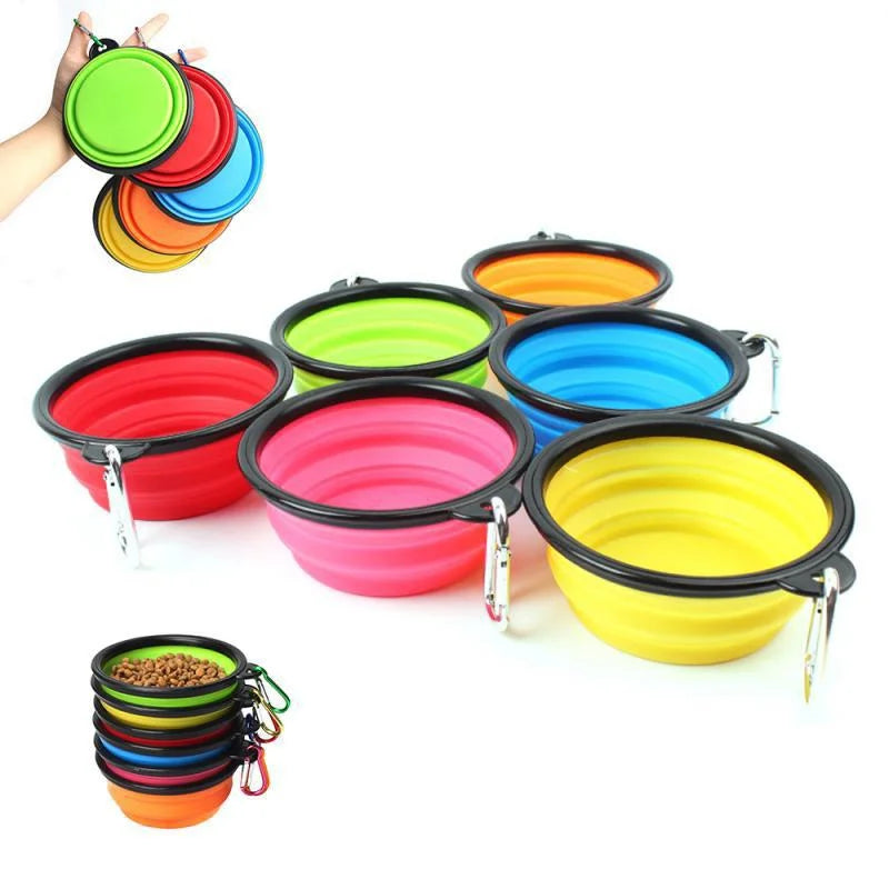 Portable pet bowl | Travel dog bowl | Collapsible silicone dog bowl | Foldable pet bowl | Dog water bowl for travel | Cat travel bowl | Silicone puppy bowl | Compact pet feeding bowl | Outdoor dog water bowl | Hiking dog bowl | Leak-proof dog bowl | Portable dog food container | Pet travel accessories | Small dog travel bowl | Dog bowl with carabiner | Pet camping bowl | Pocket-size dog bowl | Reusable silicone pet bowl | Eco-friendly travel pet bowl | Portable food and water bowl for pets