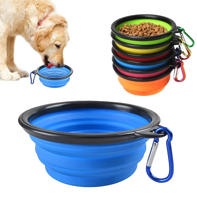 Portable pet bowl | Travel dog bowl | Collapsible silicone dog bowl | Foldable pet bowl | Dog water bowl for travel | Cat travel bowl | Silicone puppy bowl | Compact pet feeding bowl | Outdoor dog water bowl | Hiking dog bowl | Leak-proof dog bowl | Portable dog food container | Pet travel accessories | Small dog travel bowl | Dog bowl with carabiner | Pet camping bowl | Pocket-size dog bowl | Reusable silicone pet bowl | Eco-friendly travel pet bowl | Portable food and water bowl for pets