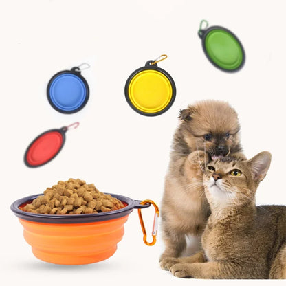 Portable pet bowl | Travel dog bowl | Collapsible silicone dog bowl | Foldable pet bowl | Dog water bowl for travel | Cat travel bowl | Silicone puppy bowl | Compact pet feeding bowl | Outdoor dog water bowl | Hiking dog bowl | Leak-proof dog bowl | Portable dog food container | Pet travel accessories | Small dog travel bowl | Dog bowl with carabiner | Pet camping bowl | Pocket-size dog bowl | Reusable silicone pet bowl | Eco-friendly travel pet bowl | Portable food and water bowl for pets