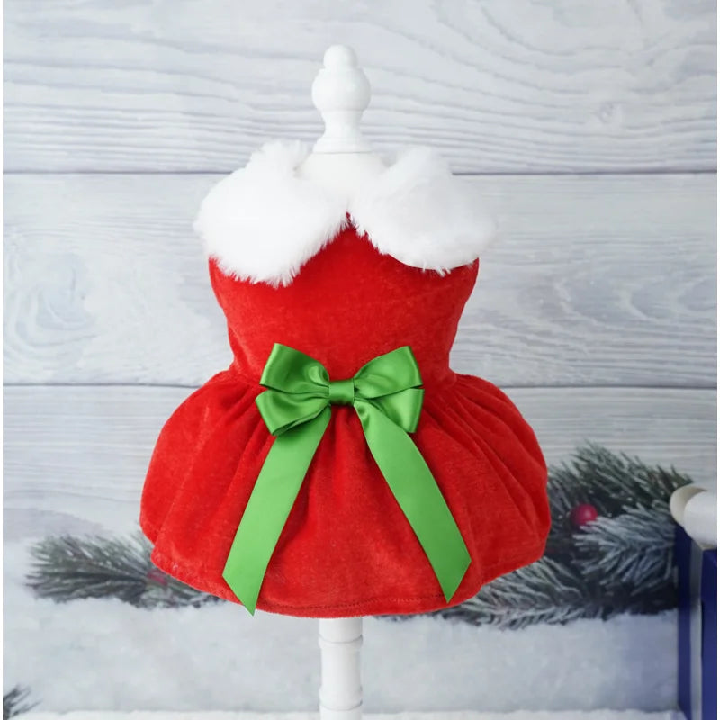 Christmas Coat Dog Clothes Dog Dress