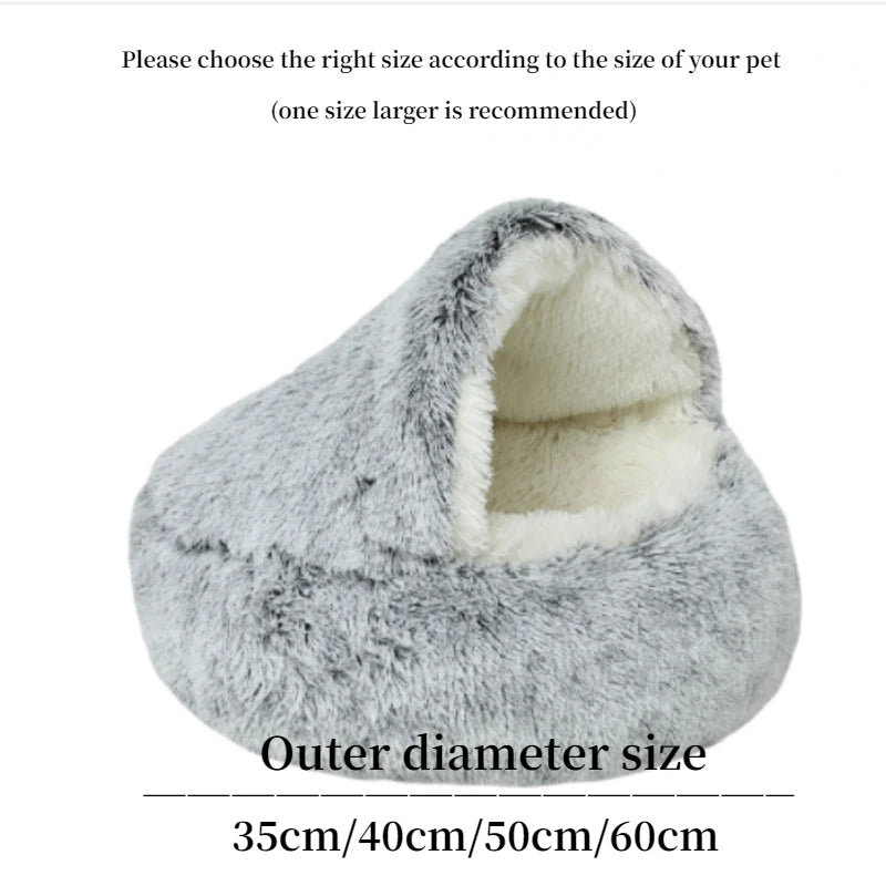 Plush Pet Cat Bed