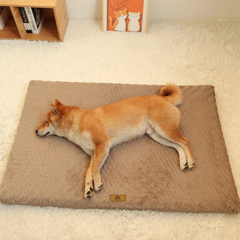 Plush Dog Mat Bed