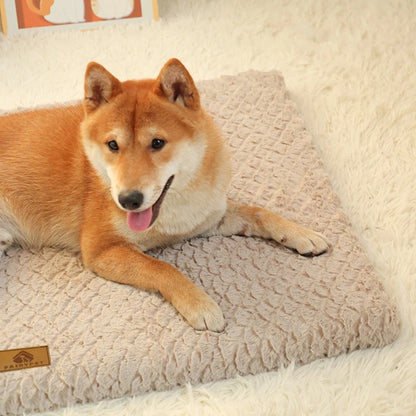 Plush Dog Mat Bed