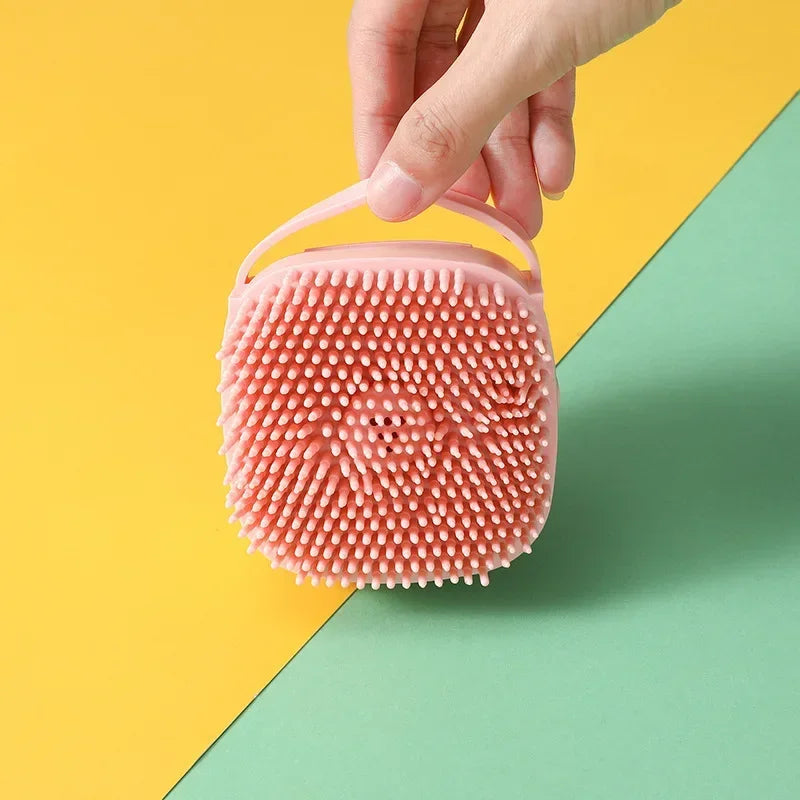 Pet Massage Brush Shampoo Dispenser