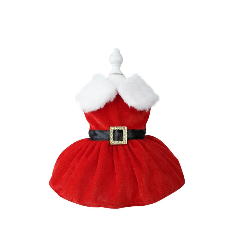 Christmas Coat Dog Clothes Dog Dress